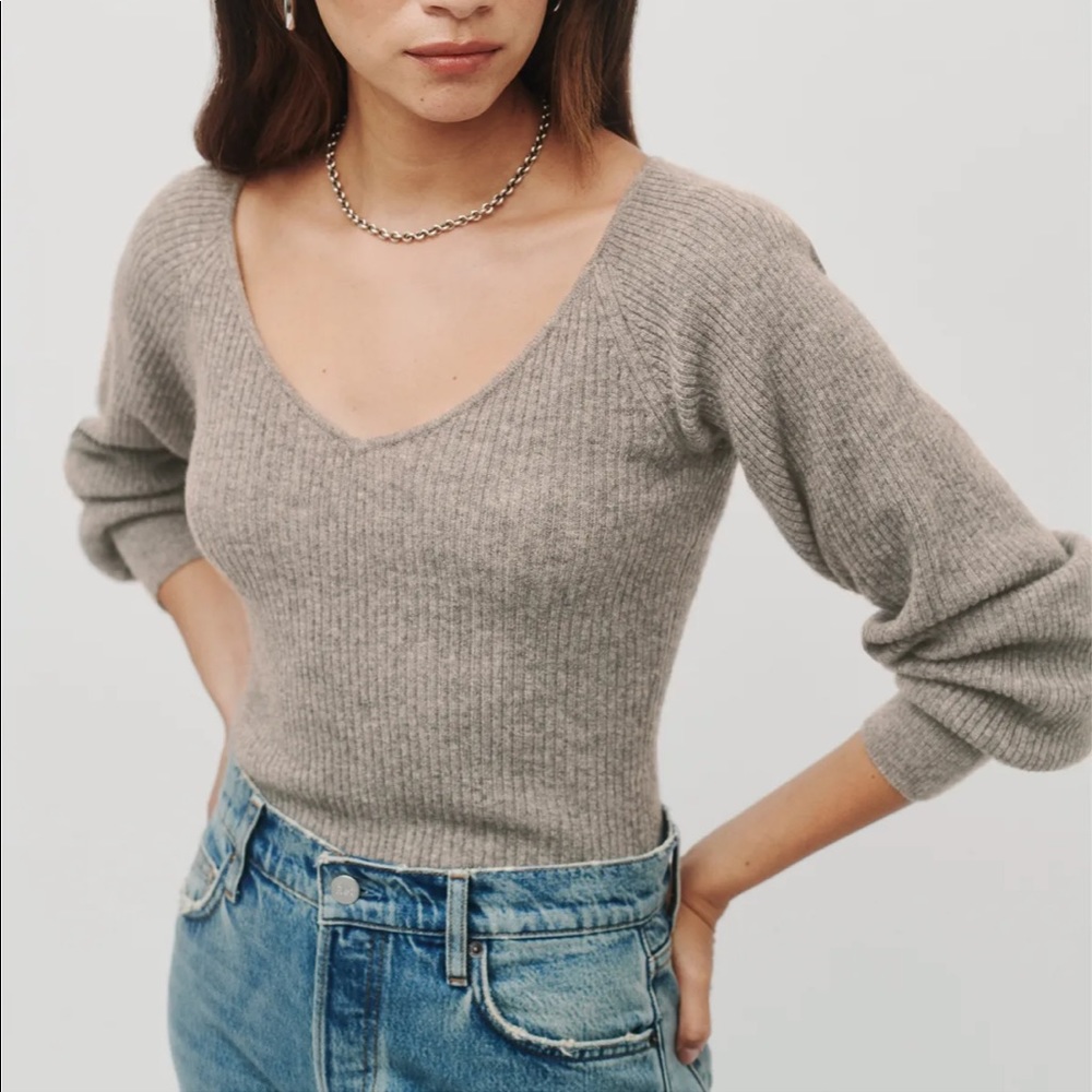 Reformation Hart Cashmere Sweater, L